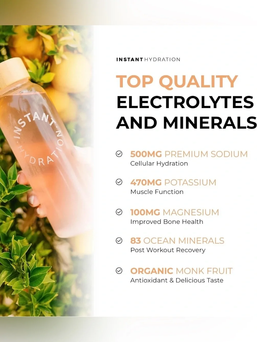 Instant Hydration Electrolyte Drink Mix – Orange